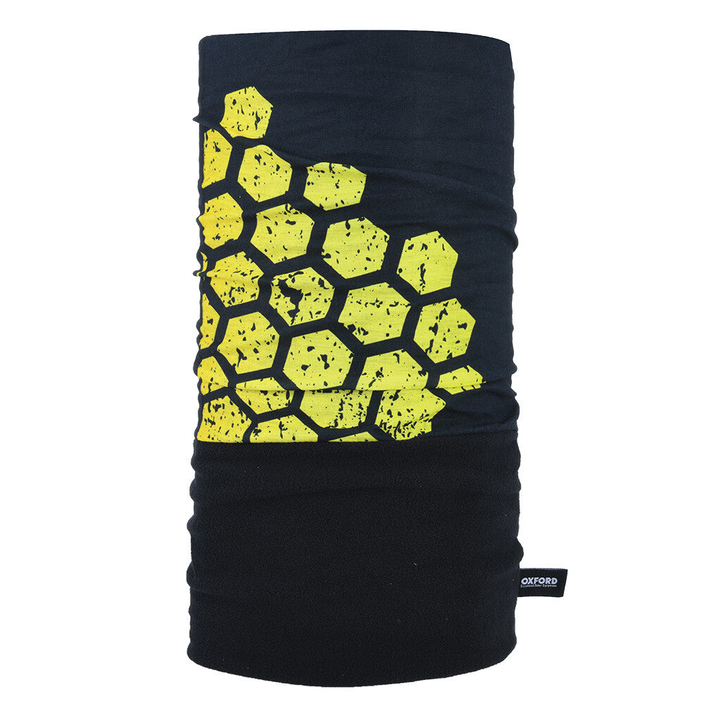 Oxford Snug Motorcycle Motorbike Scooter Balaclava Neck Warmer Yellow Hex NW416