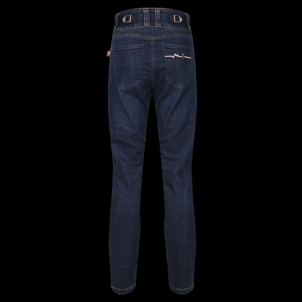 Moto Girl Ellie Ladies Single Layer Armoured Motorcycle Motorbike Blue Jeans