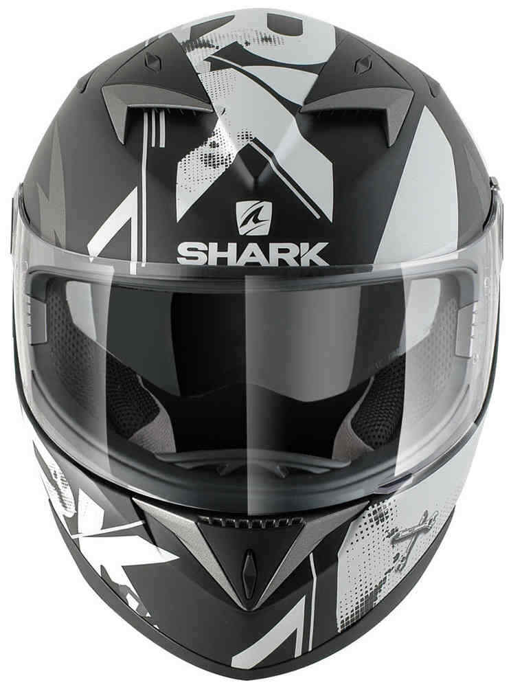 Shark S700-S Trax Matt KAS Motorcycle Motorbike Helmet Black Sliver Free Pinlock
