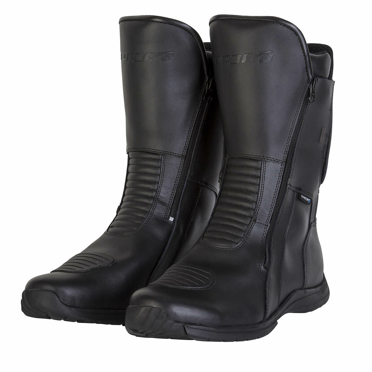Spada Hurricane 3 CE Waterproof Motorcycle Motorbike Twin Zip Boot - Black