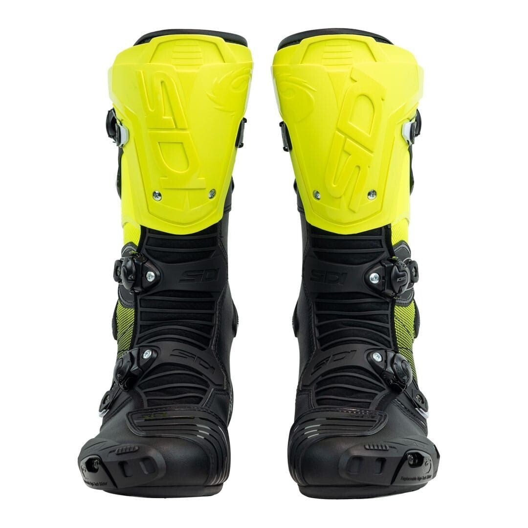 Sidi Mag-1 Sports Race Track Day Adjustable Motorcycle Motorbike Boots Black Yel