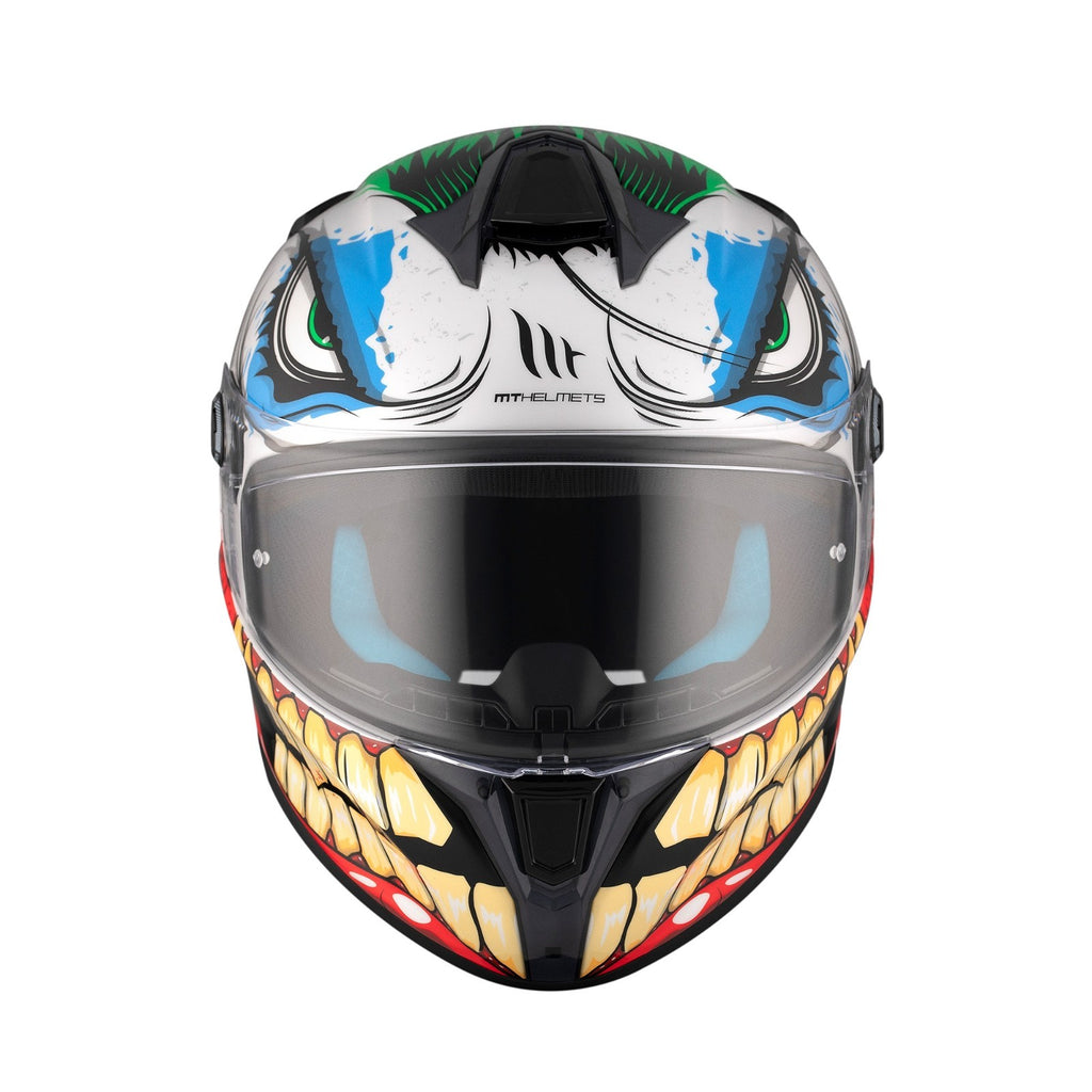 MT Helmet Targo S Joke ECE2206 Full Face Motorcycle Motorbike Helmet Gloss Clown