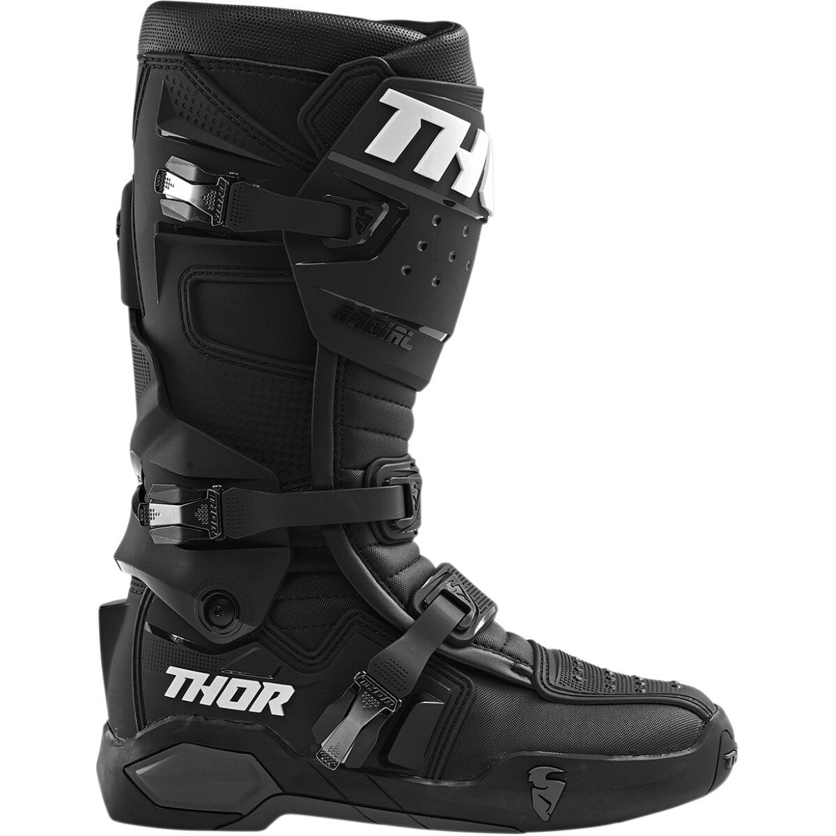 Thor Radial MX Motocross Off Road Motorcycle Motorbike Boots - Black