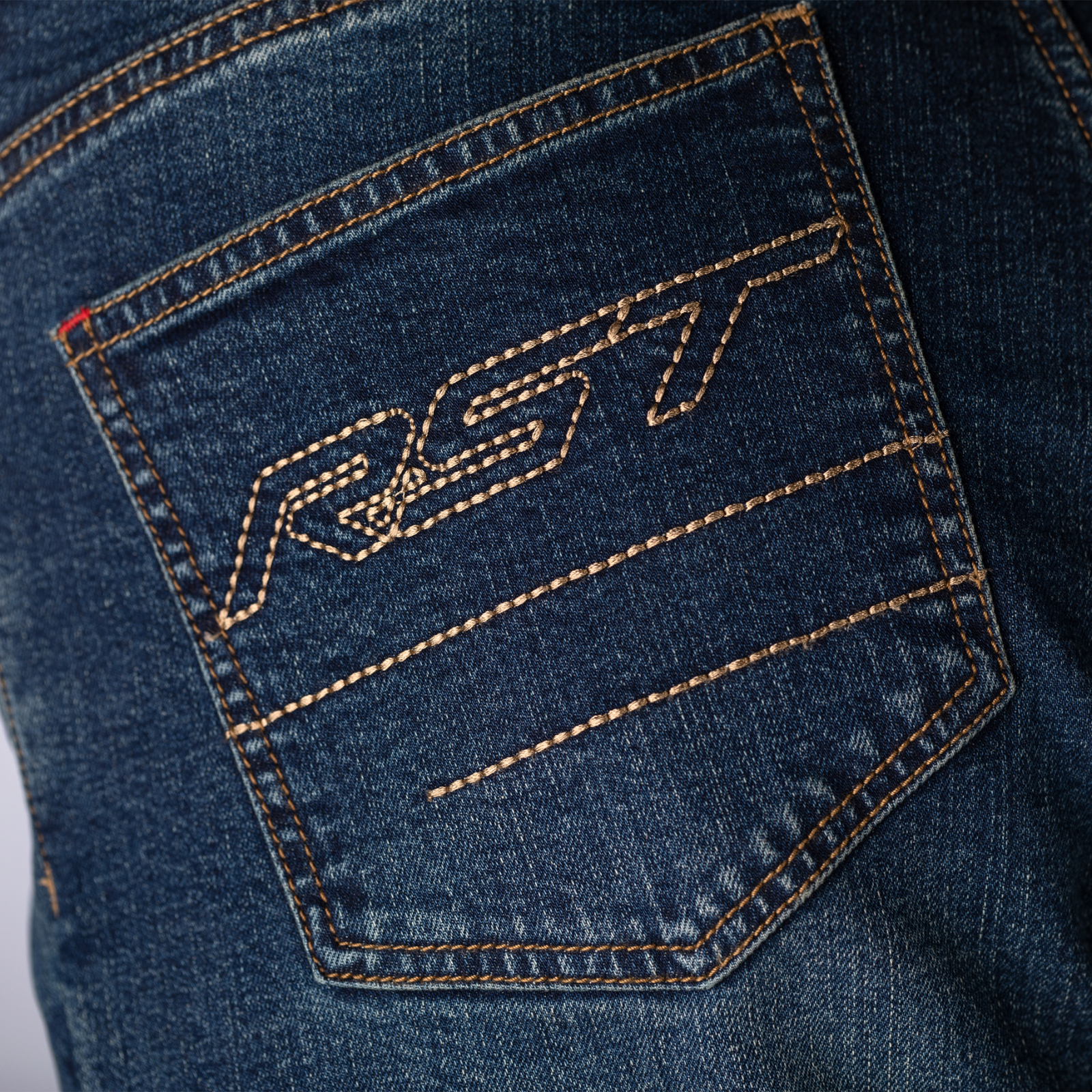 RST Straight Leg 2 CE Motorcycle Motorbike CE Aramid Demin Short Leg Jean - Blue