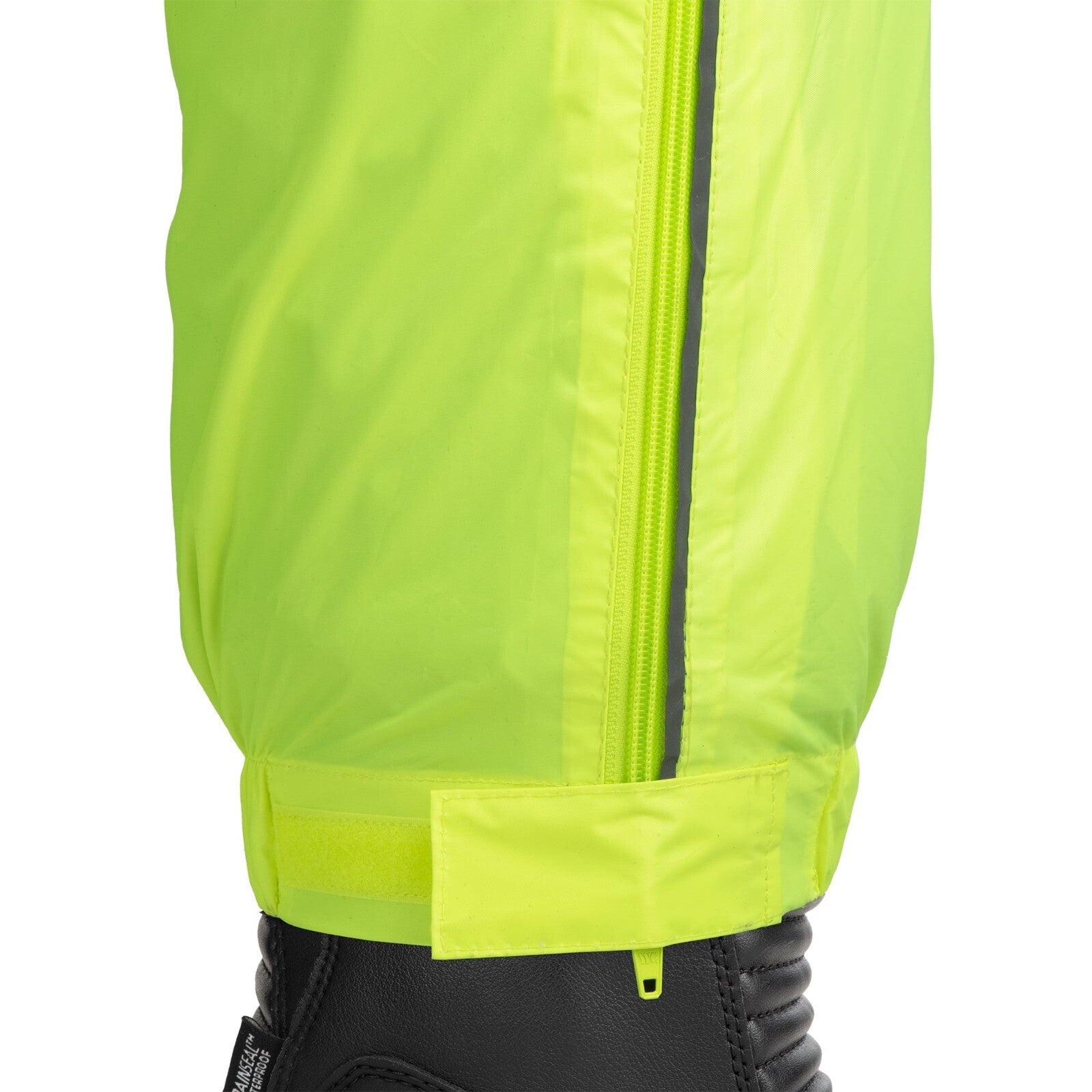 Oxford Rainseal Waterproof Motorcycle Motorbike Over Pants Trousers -  Fluo Yell