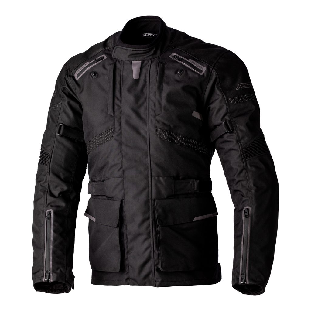 RST Endurance CEAA Textile Waterproof Motorcycle Motorbike Touring Jacket Black