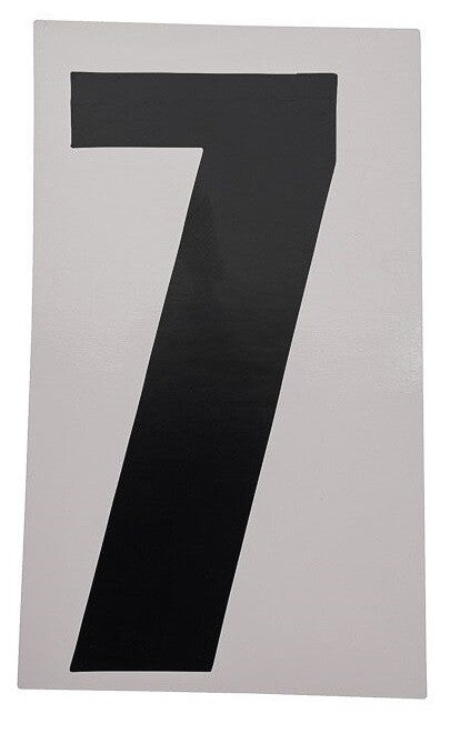 Bike It 6 Inch Motorcycle Motorbike Race Numbers - Black - 10 Pack