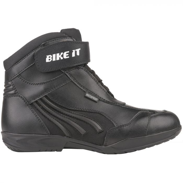 Bike It Perun Low-Cut Black Waterproof Motorcycle Motorbike Ankle Boot