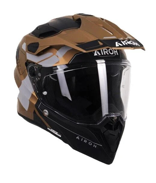 Airoh Commander 2 Adventure ACU Gold ECE 22.06 Motorcycle Helmet Gold Matt