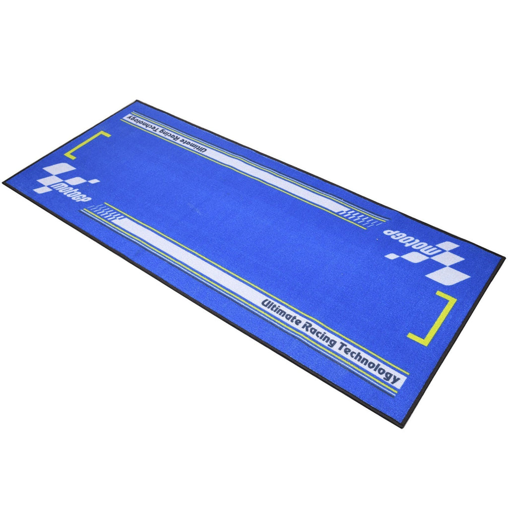 Bike Tek MotoGP Garage Mat Series 4 (Blue) Motorcycle Garage Mat 190 X 80cm