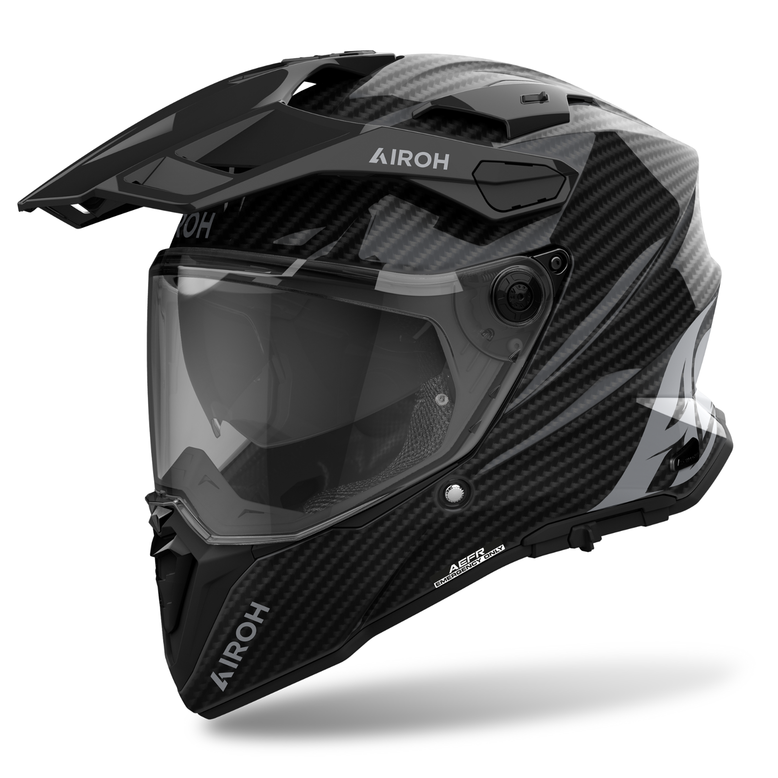 Airoh Commander 2 Adventure ACU Gold ECE2206 Motorcycle Helmet Full Carbon Gloss