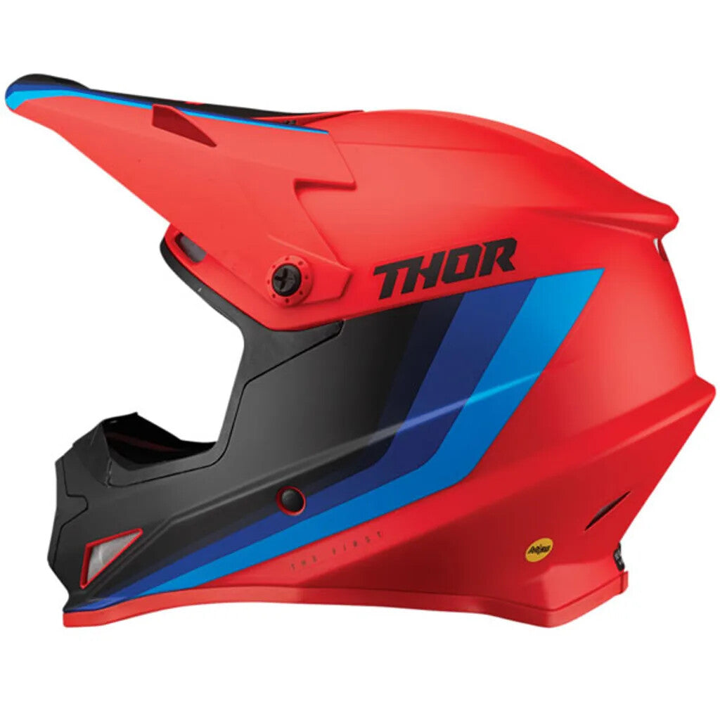 Thor Sector MIPS Off Road MX Enduro ACU Gold Helmet Runner Red Blue
