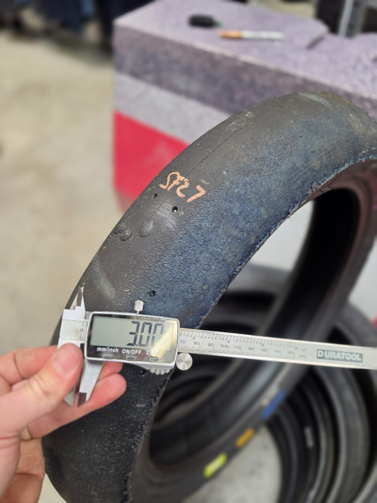 Pirelli Diablo Superbike SC1 125/70-17 Used BSB Scrub Motorcycle Tyre - SF27