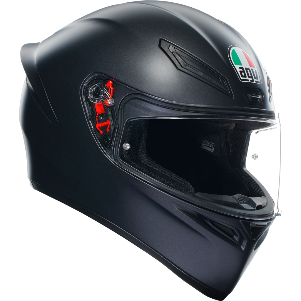 AGV K1S Solid Matt Black ECE2206 Full Face Motorcycle Motorbike Helmet