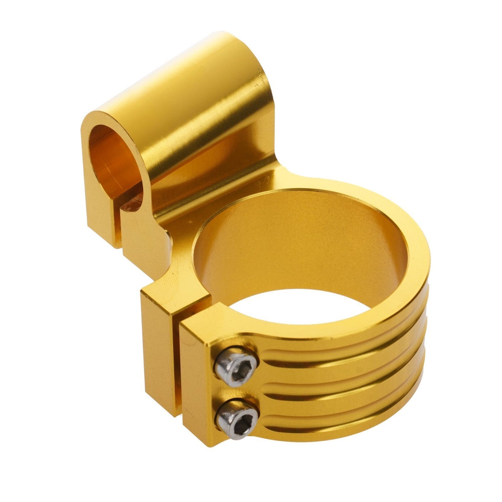 Bike It Motorcycle Motorbike 48mm High Gold Clip-On Bar Kit