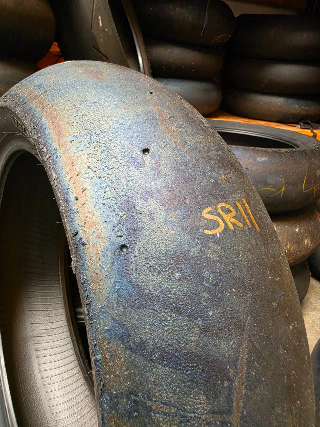 Pirelli Diablo Superbike SC0 190/60-17 Used BSB Scrub Motorcycle Tyre - SR11
