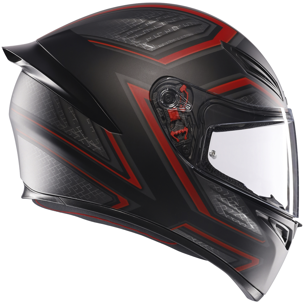 AGV K1S Sling Matt Black Red ECE2206 Full Face Motorcycle Motorbike Helmet