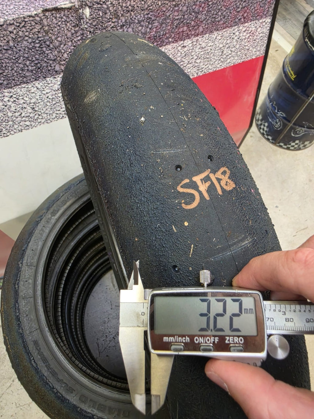 Pirelli Diablo Superbike SC1 125/70-17 Used BSB Scrub Motorcycle Tyre - SF18