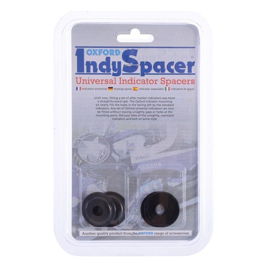 Oxford Motorcycle Motorbike Indicator Spacer Multi-Fit Round 2 Pairs - OF877