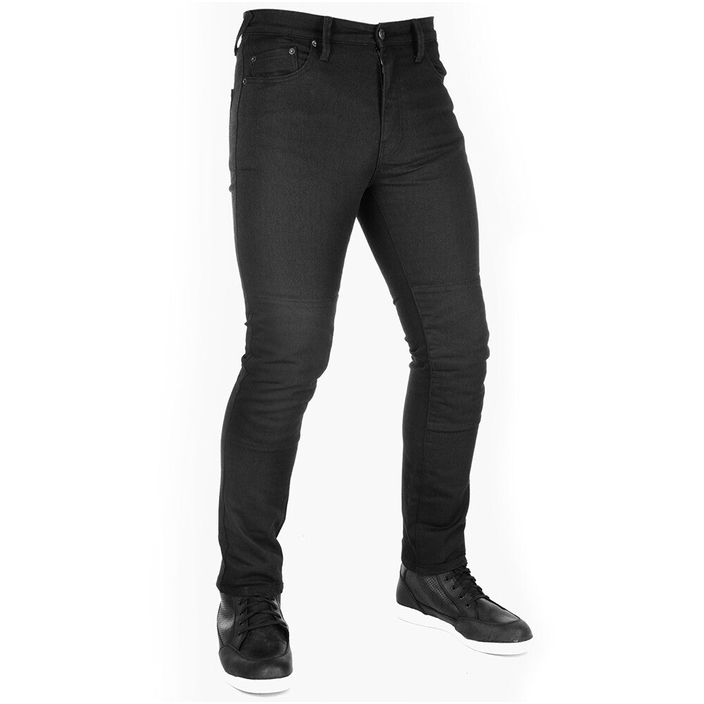 Oxford Original Approved AA Motorcycle Motorbike Jeans Black Slim Leg