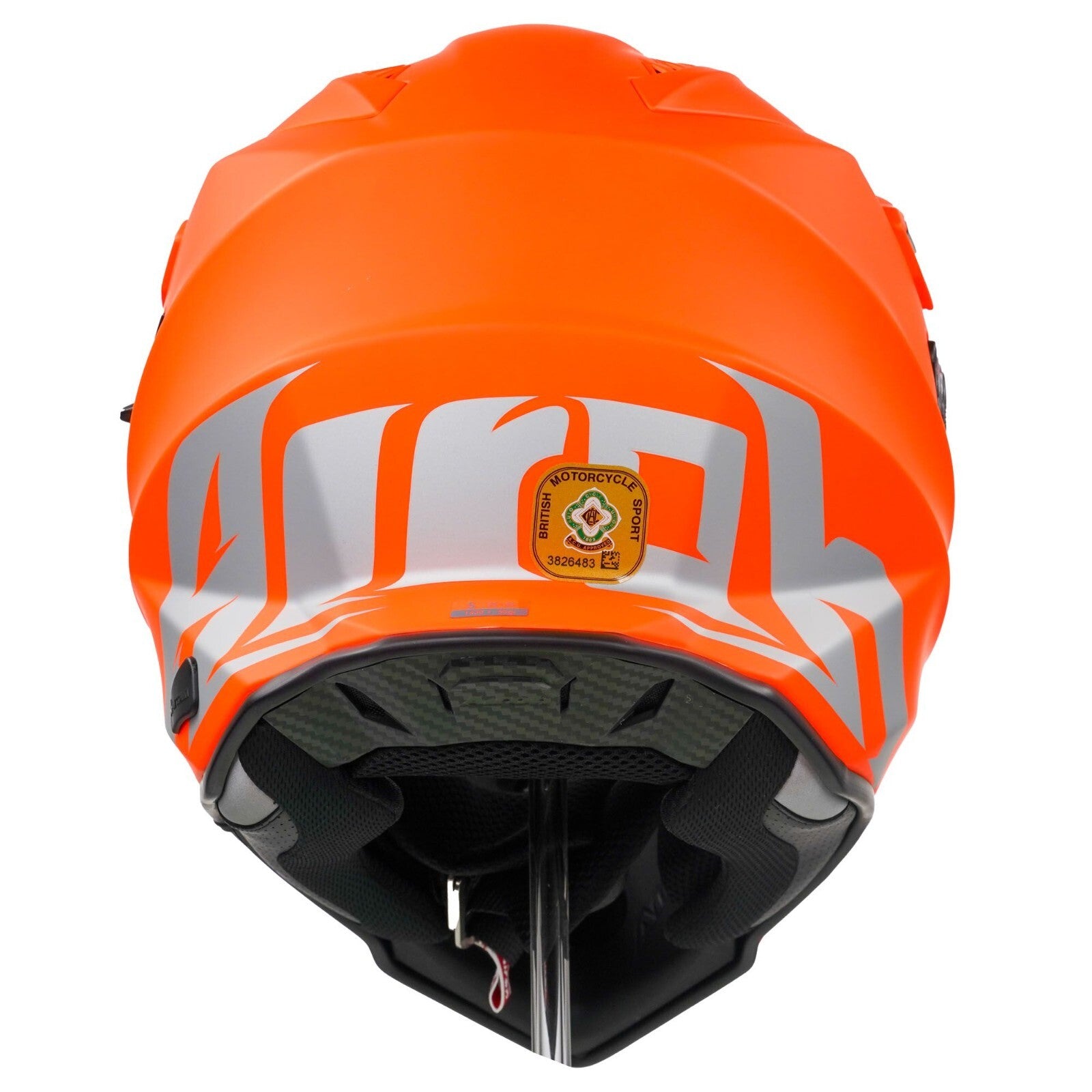 Airoh Commander Adventure ACU Gold Motorcycle Motorbike Helmet Matt Fluo Orange