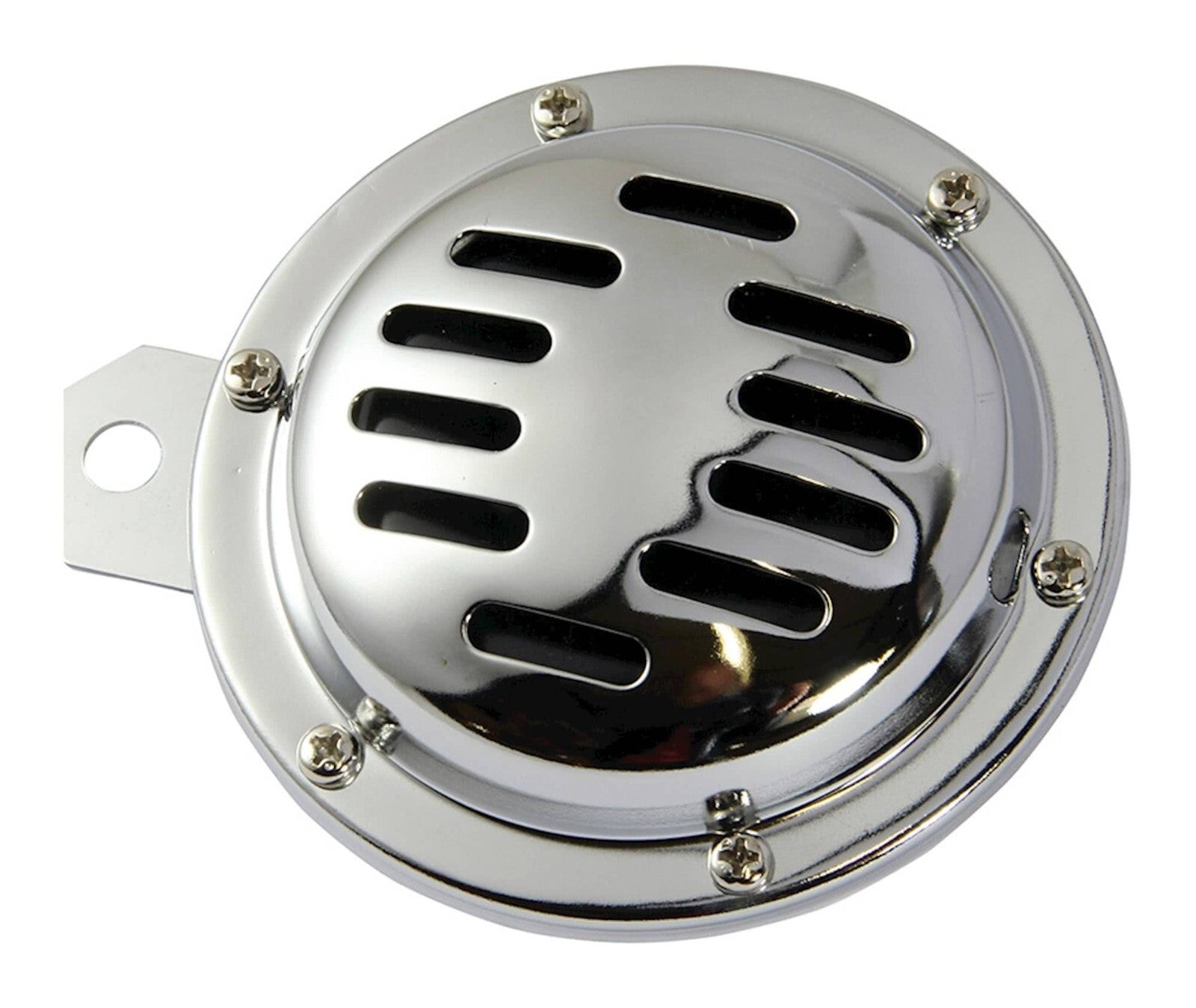 Bikeit 12v 100mm Motorcycle Motorbike 105db Horn - Slitted Chrome