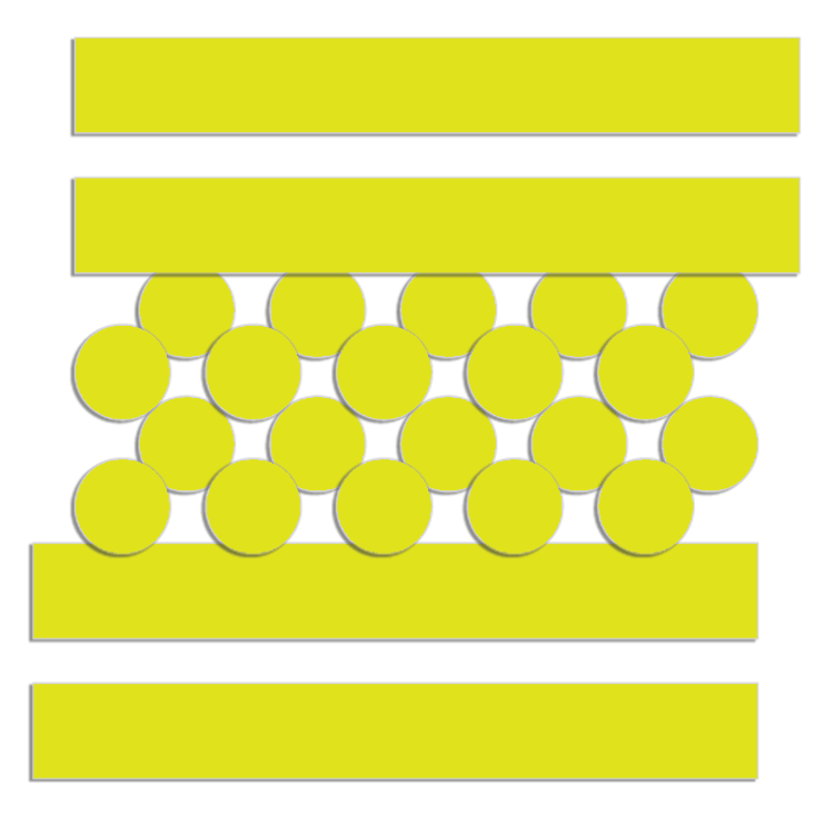 Bike It Yellow Self Adhesive Reflective 24 Piece Sticker Set