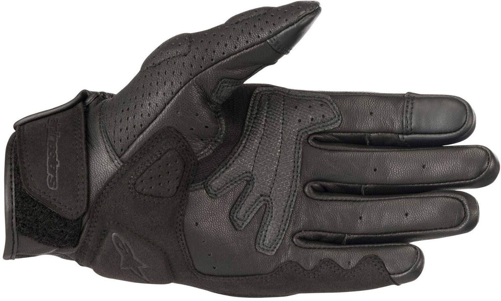 Alpinestars Mustang v2 Leather Motorcycle Motorbike Vented Gloves Black White