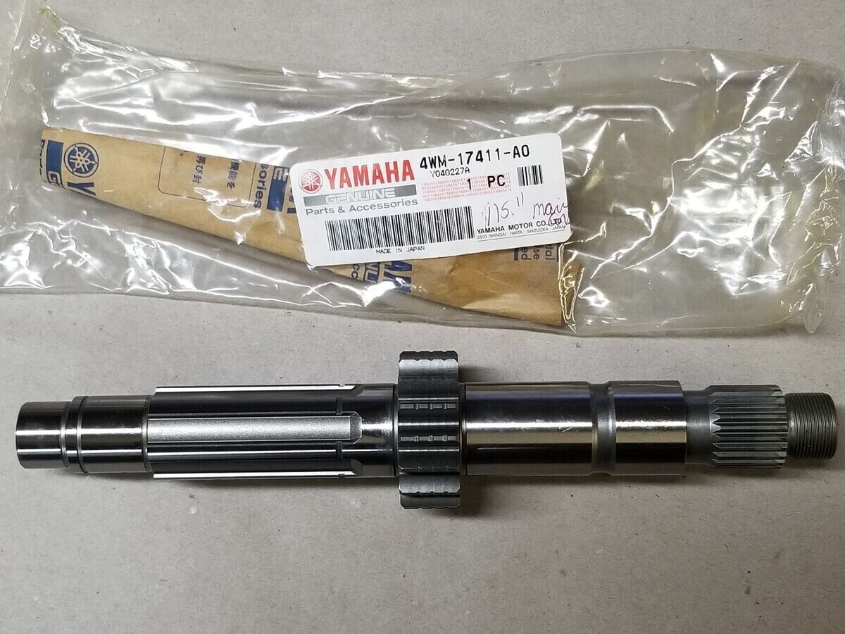 Genuine Yamaha XV1600 Road Star Transmission Main Axel (16 Teeth) - 4WM-17411-A0