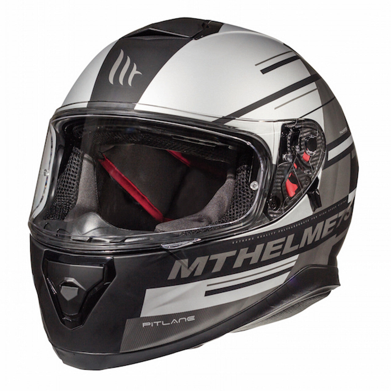 MT Thunder 3 SV Pitlane Motorcycle Motorbike Full Face Helmet Matt Grey / Black
