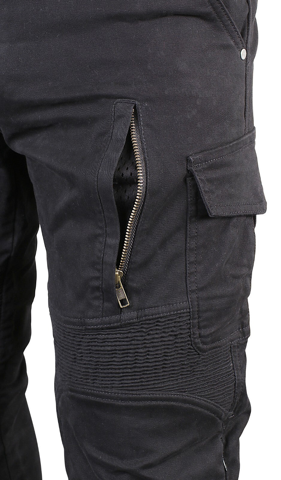 Weise Garrison CE AA Armoured Mens Motorcycle Motorbike Cargo Pants Jeans Black