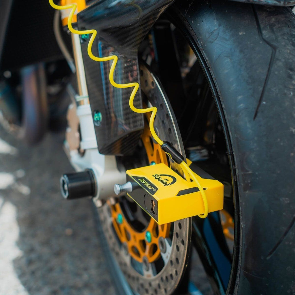 Motorcycle Squire Defiant Tungsten Carbide 12mm Disc Lock - Sold Secure, Diamond