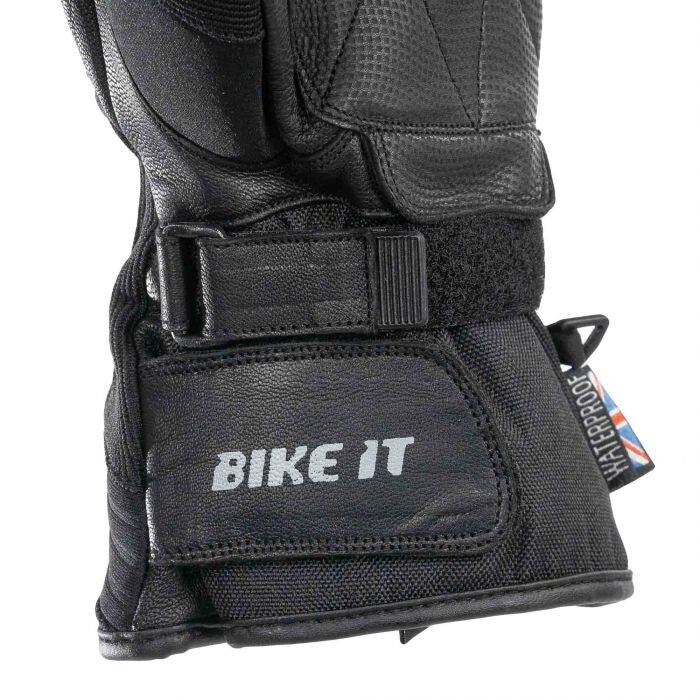 Bike It Burhou Waterproof All-Weather Textile Motorcycle Motorbike Glove