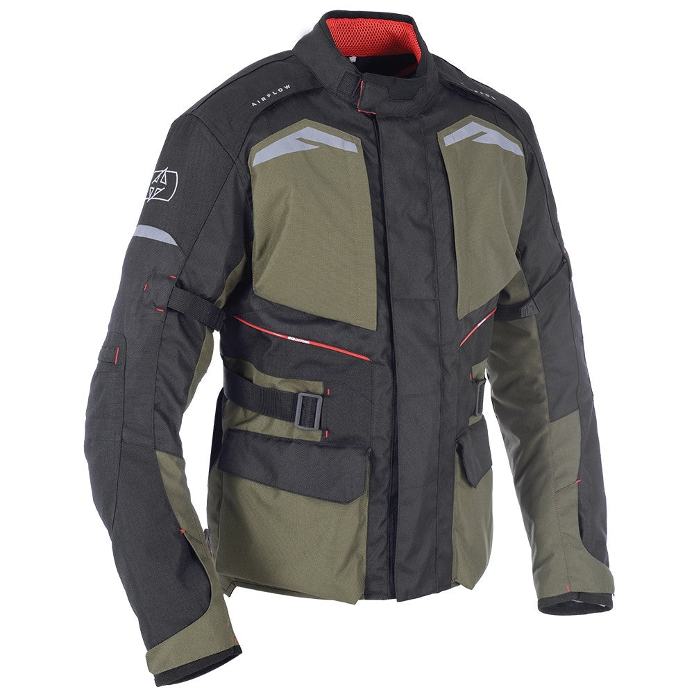 Oxford Quebec 1.0 Waterproof Adventure Motorcycle Motorbike Jacket Army Green