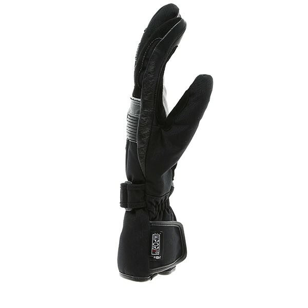 Weise Grid Waterproof Leather Textile Mix Motorcycle Motorbike Glove - Black