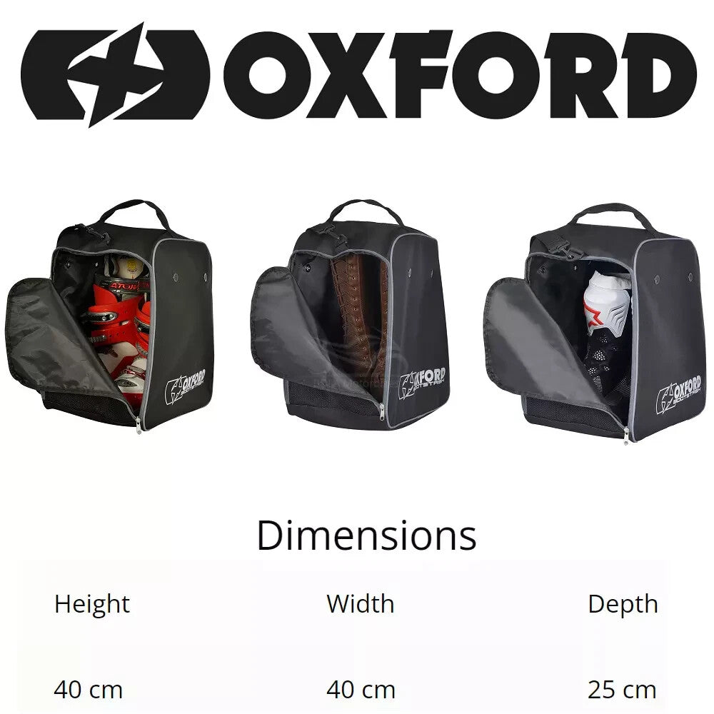 Oxford Bootstash Premium Motorcycle Boots Carrier Motorbike Boot Bag Holder New
