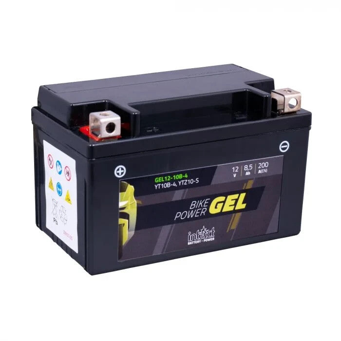 intAct YT10B-4 / YTZ10-S Gel Bike-Power Motorcycle Motorbike Gel Battery