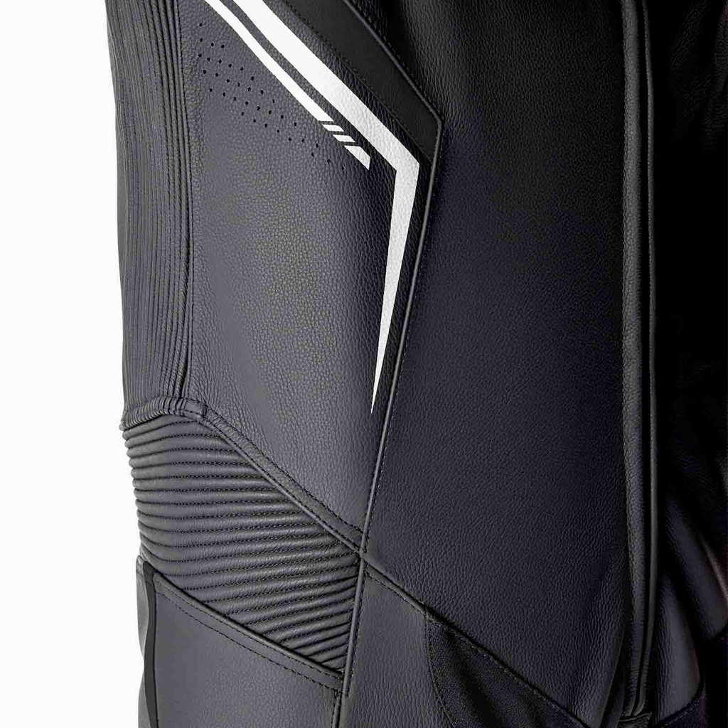 RST S1 D3O CE AAA Rated Leather Motorcycle Motorbike Race 1 Pc Suit Black White