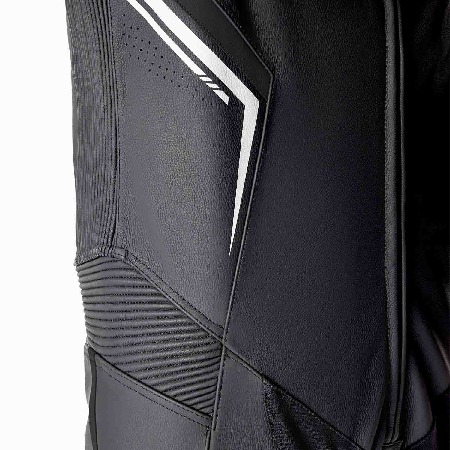 RST S1 D3O CE AAA Rated Leather Motorcycle Motorbike Race 1 Pc Suit Black White