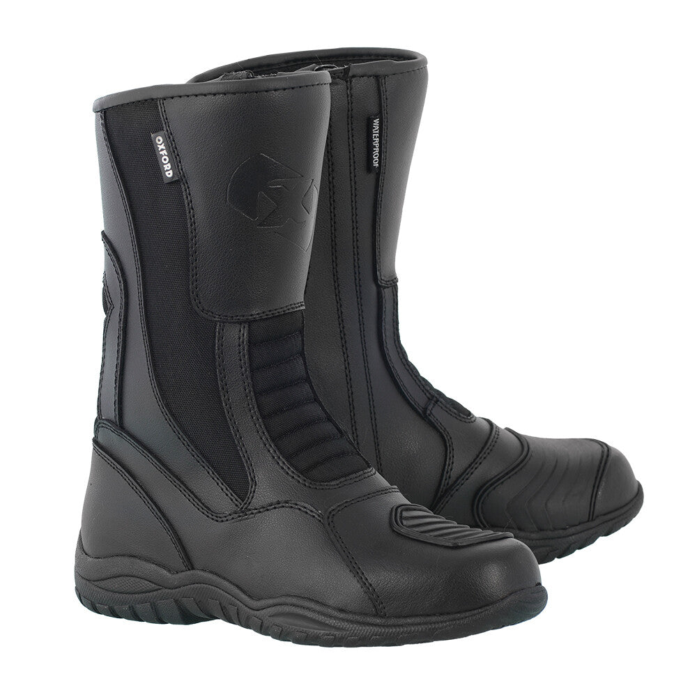 Oxford Tracker Waterproof CE Leather Motorcycle Motorbike Touring Boots
