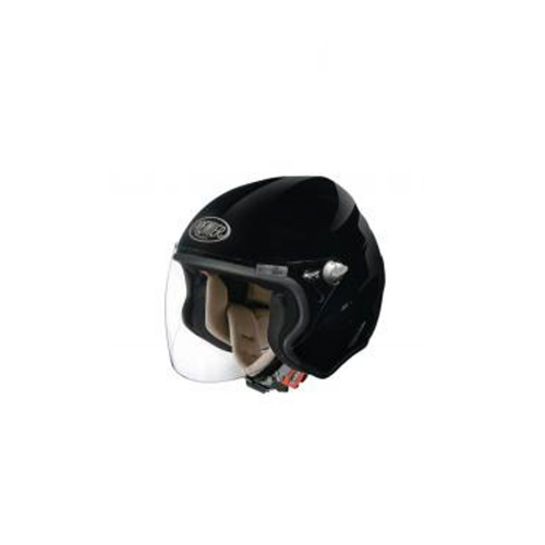 Premier Vintage Jet City Fly U9 Open Faced Motorcycle Motorbike Helmet Black