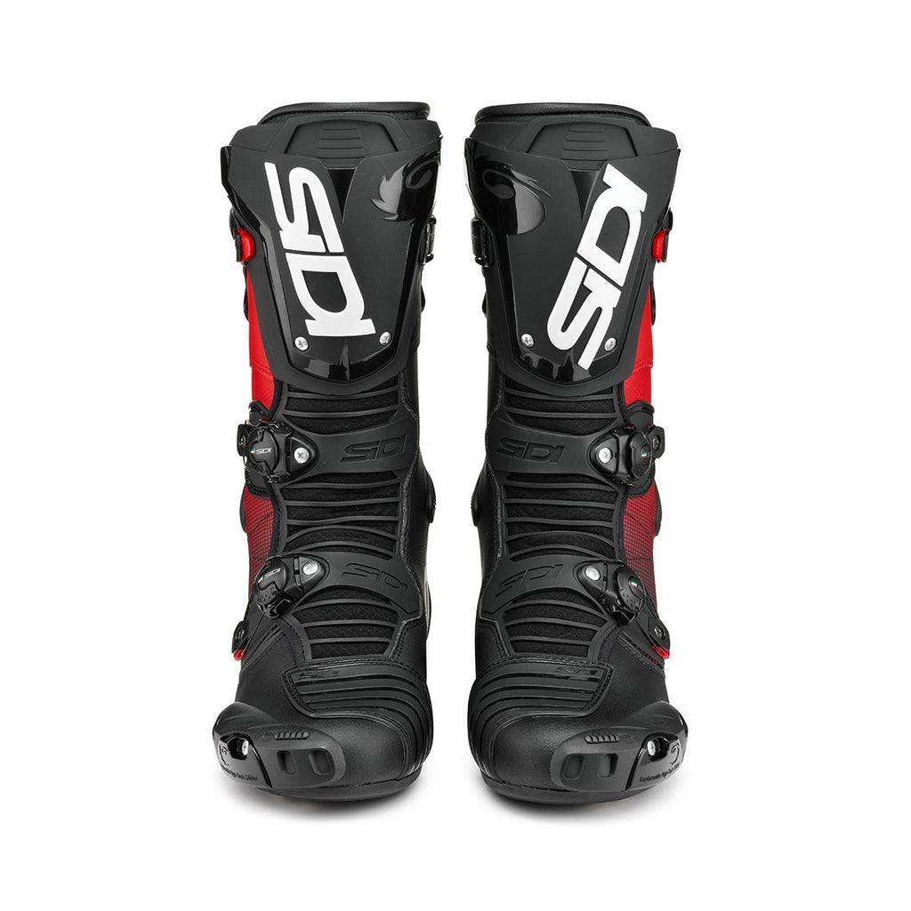 Sidi Mag-1 Sports Race Track Day Adjustable Motorcycle Motorbike Boots Red Black