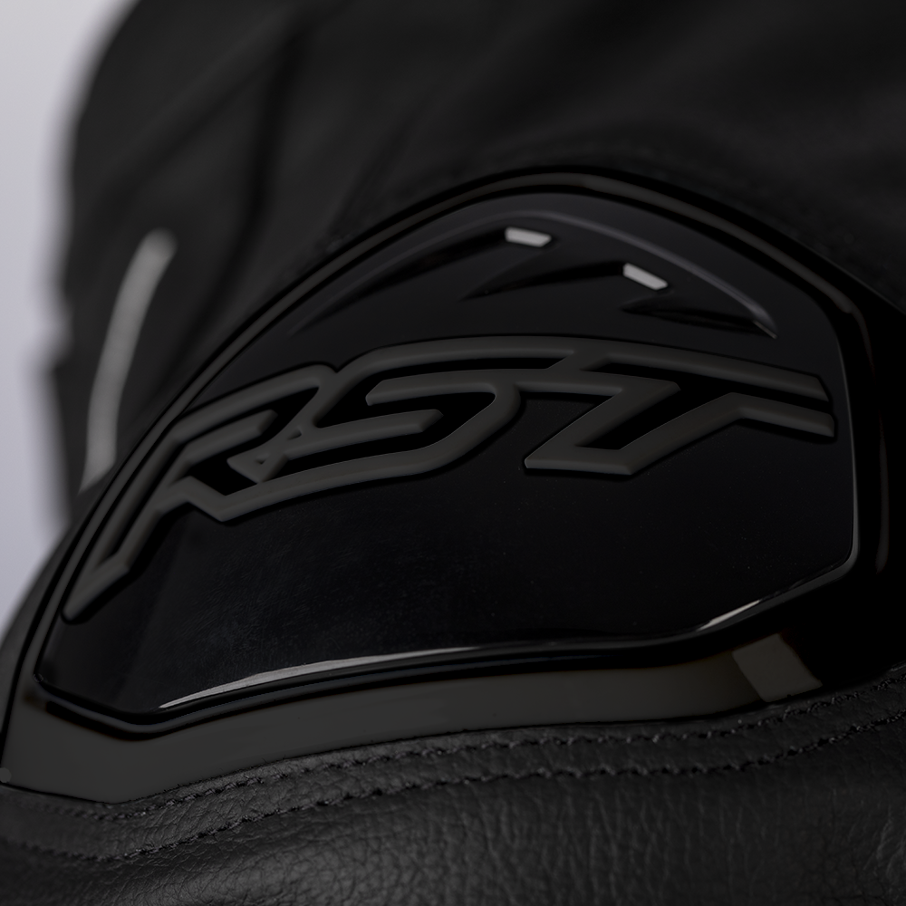 RST S1 CE AAA Leather Motorcycle Motorbike Sports Jacket - Stealth Black