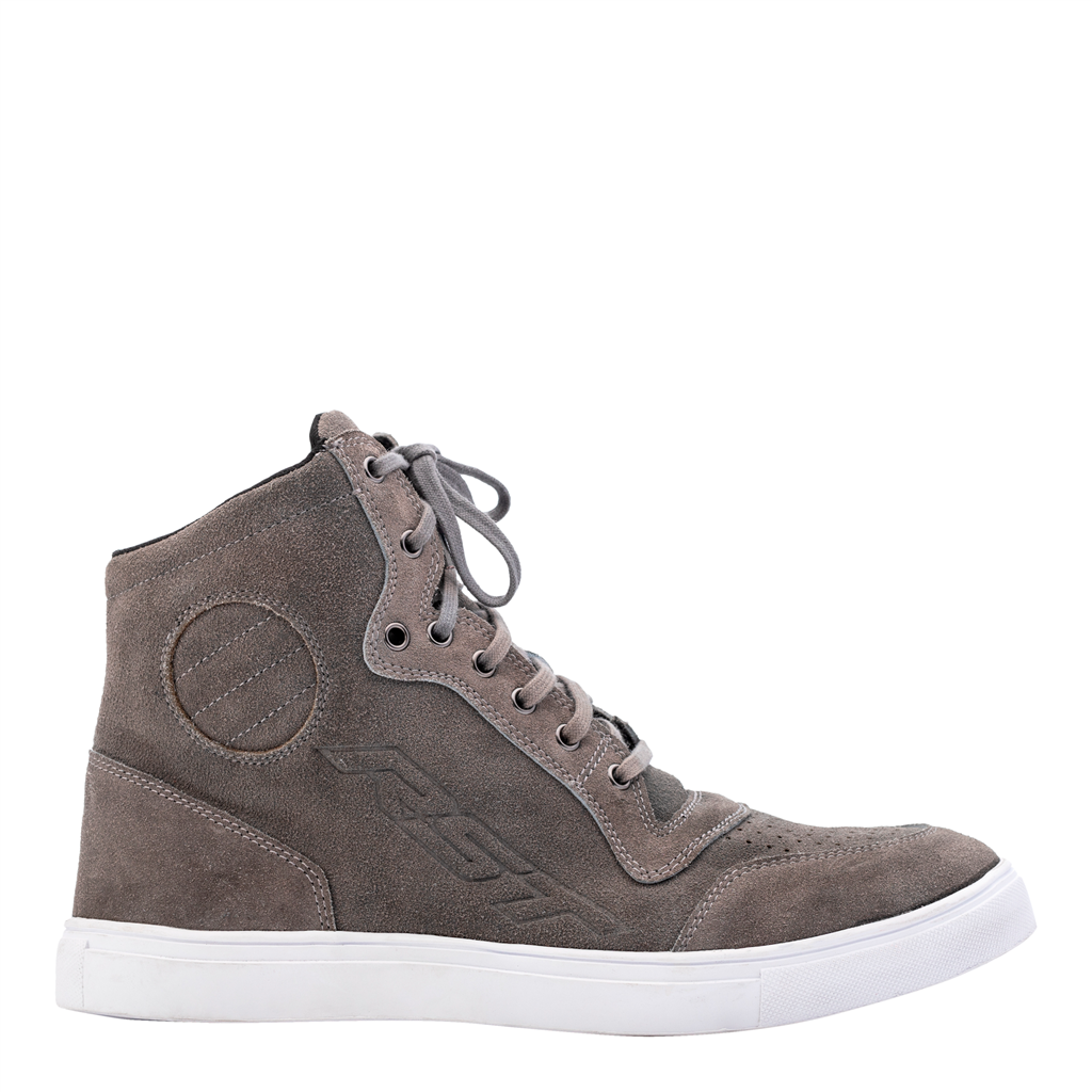 RST HiTop Moto Sneaker Ladies CE Motorcycle Motorbike Trainer Boots - Grey Suede