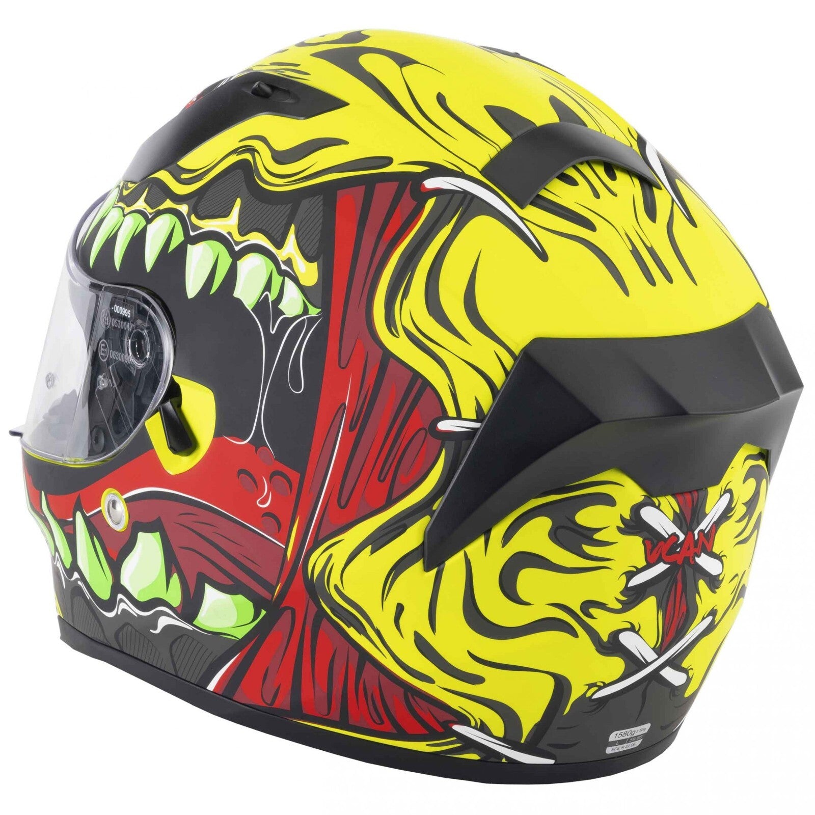 VCAN H128 Full Face Titan Wild ACU Gold ECE 2206 Motorcycle Motorbike Helmet