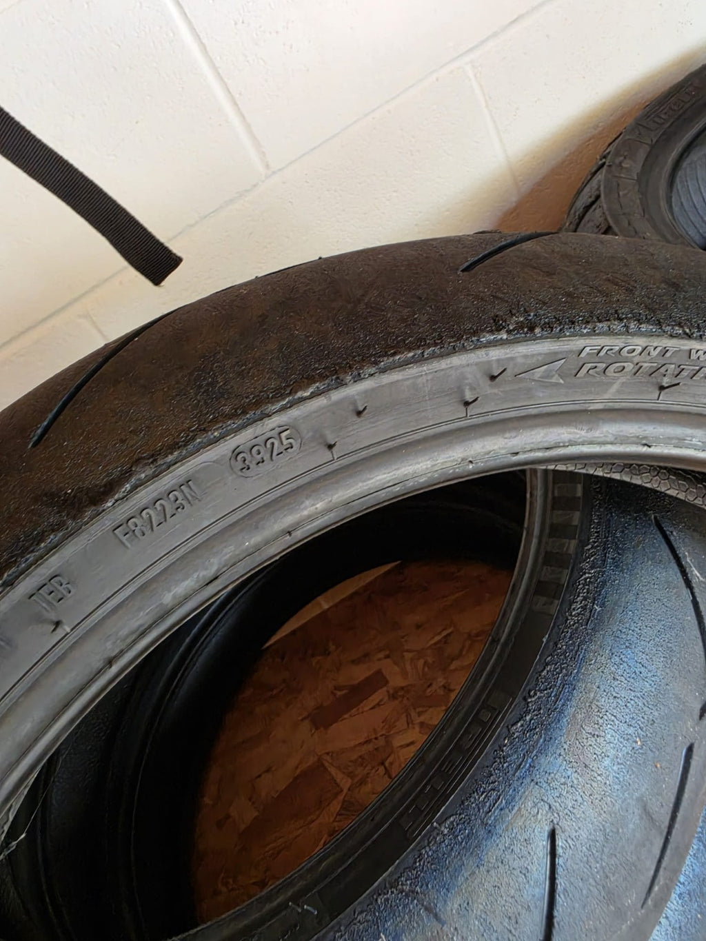 Pirelli Diablo Supercorsa SC1 V4 120/70-17 part worn front BSB scrub tyre