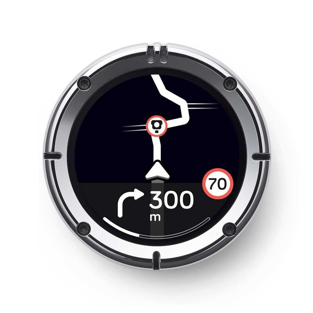 Beeline Moto II Classic Chrome Compact Motorcycle Motorbike GPS Navigation