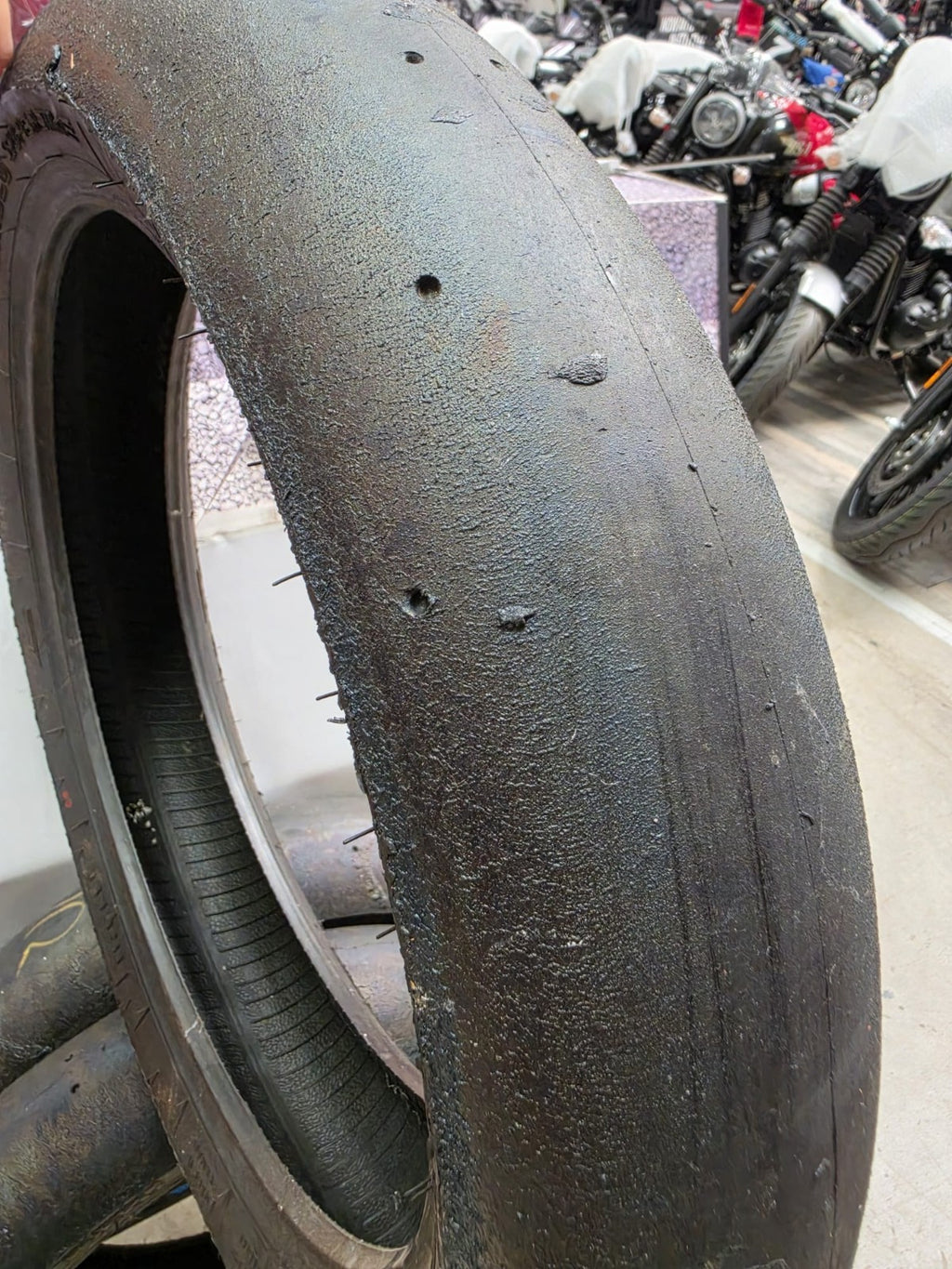 Pirelli Diablo Superbike SC1 125/70-17 Used BSB Scrub Motorcycle Tyre - SF1