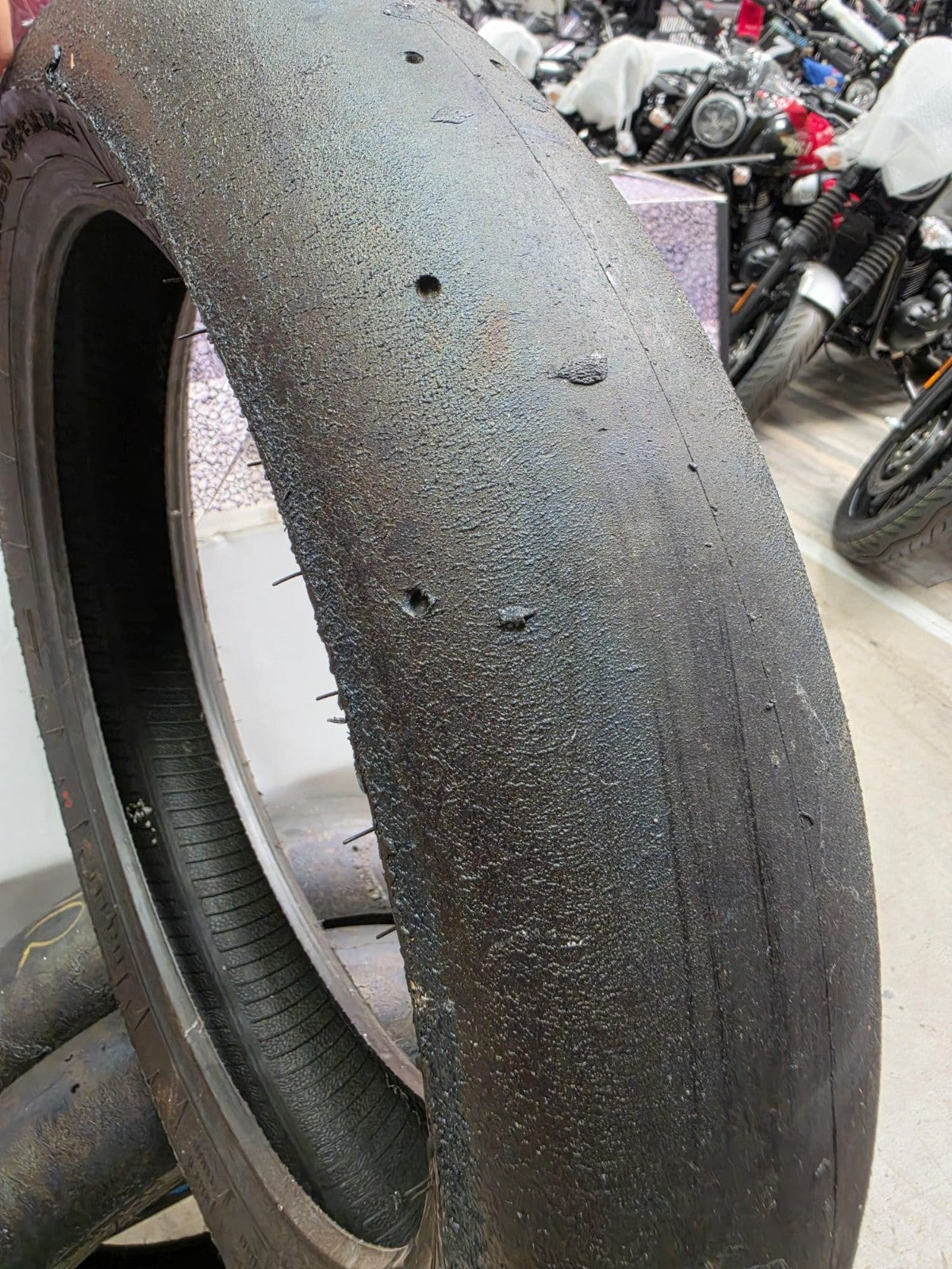 Pirelli Diablo Superbike SC1 125/70-17 Used BSB Scrub Motorcycle Tyre - SF1