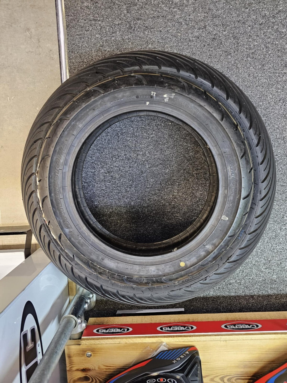 Ex Showroom Single Unused Bridgestone Battlax SC Tubeless Rear Tyre 120/70-12